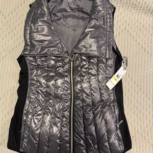 Calvin Klein Metallic pewter/silver Puffer Vest